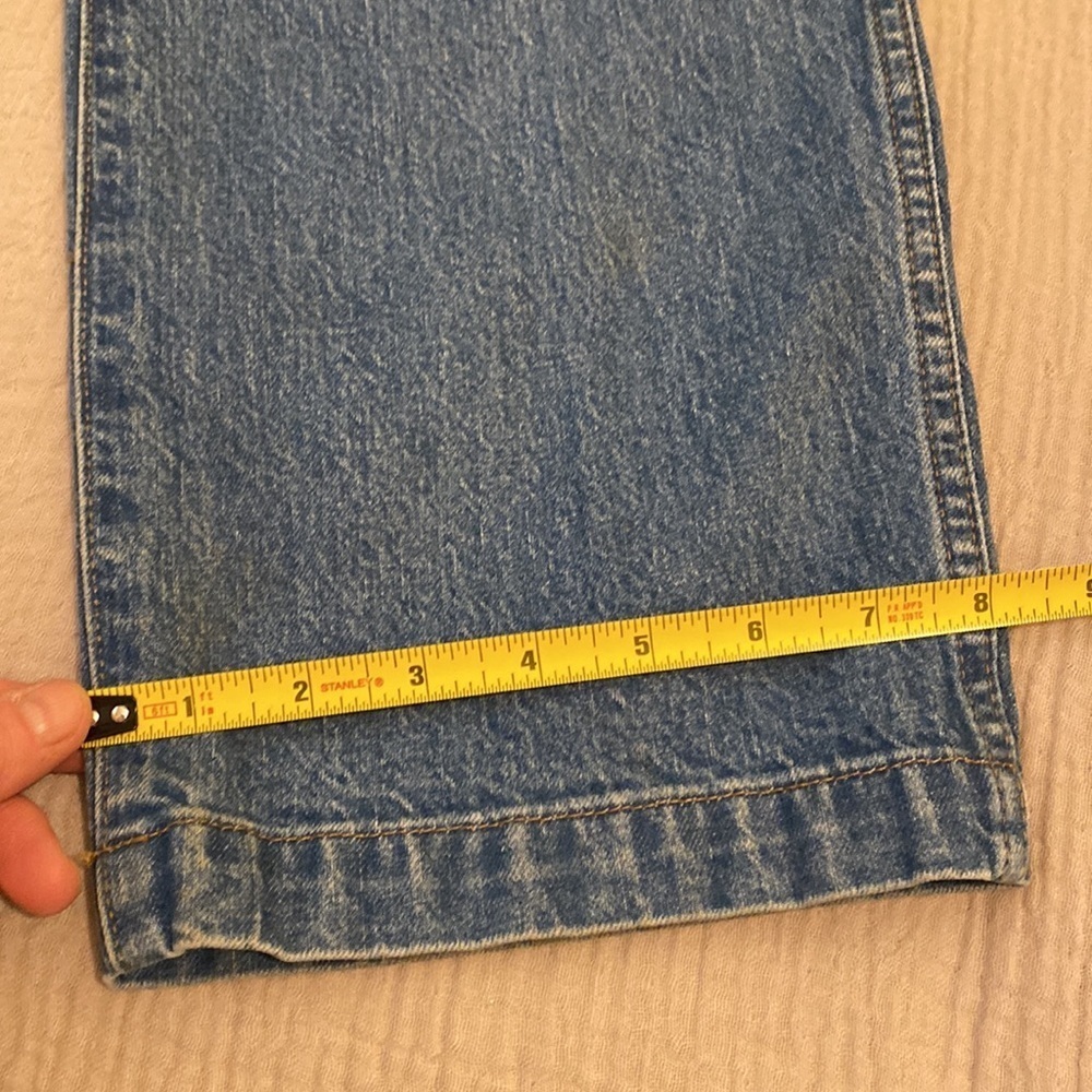 Madewell 90’ straight utility Blue Denim Straight-Leg Jeans size 32 - Picture 13 of 13